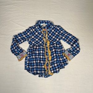Matilda Jane size 6 button up flannel
